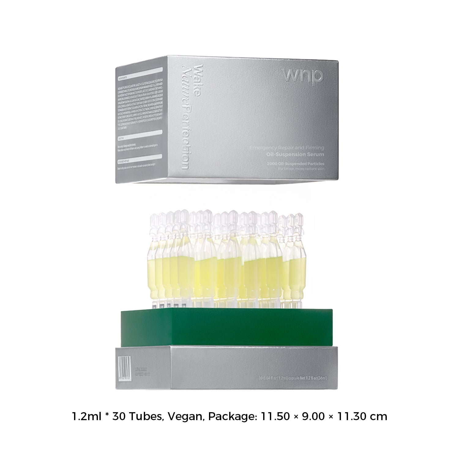 Packaging of Whip with 30 tubes on a white background