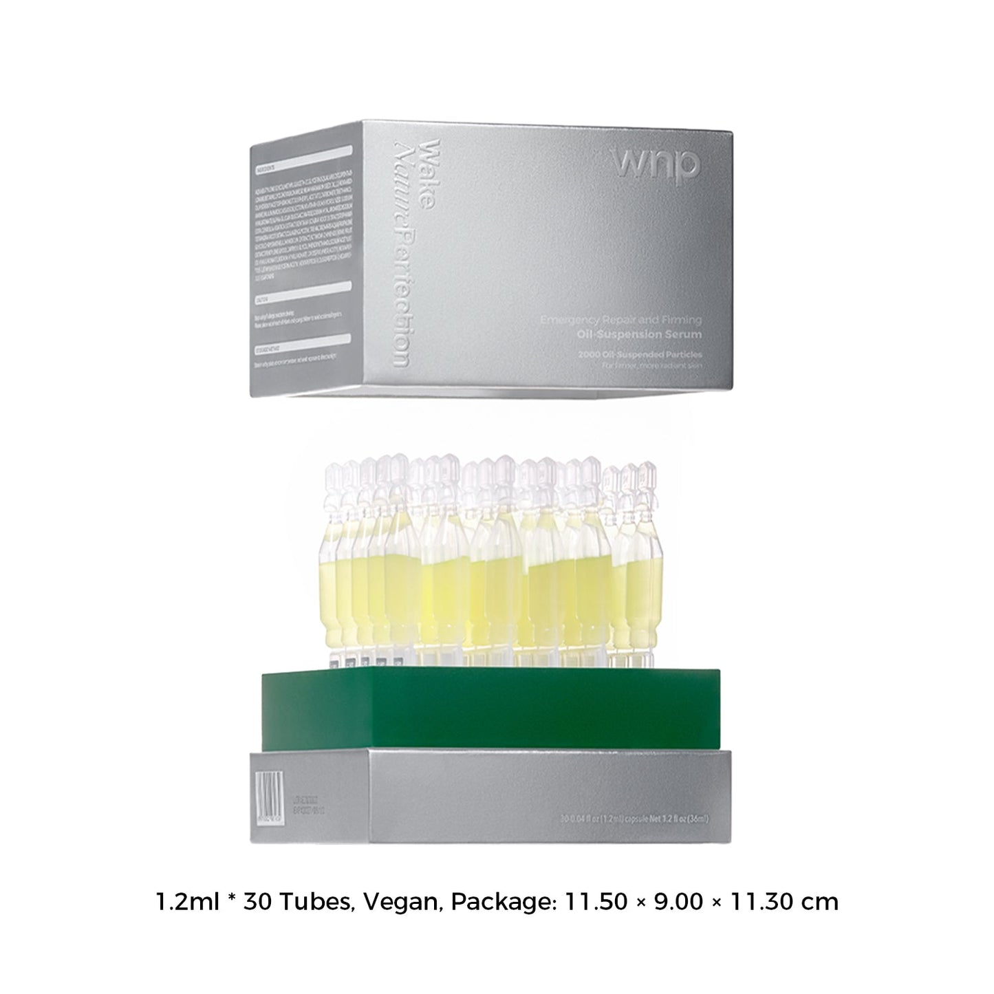 Packaging of Whip with 30 tubes on a white background