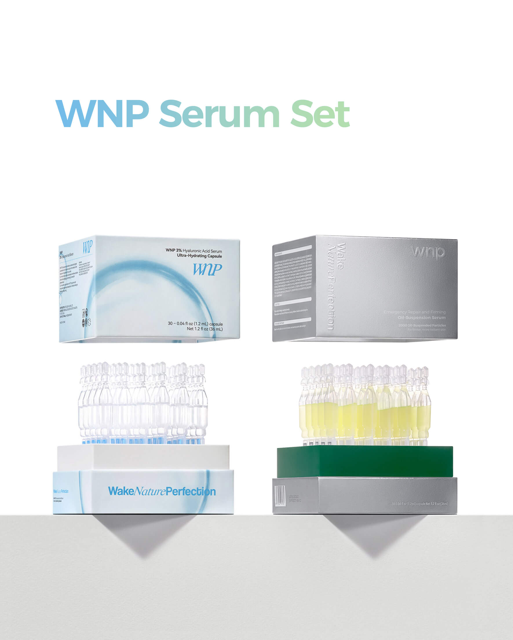 WNP 3%Hyaluronic Acid and Emergency Repair Serum Set