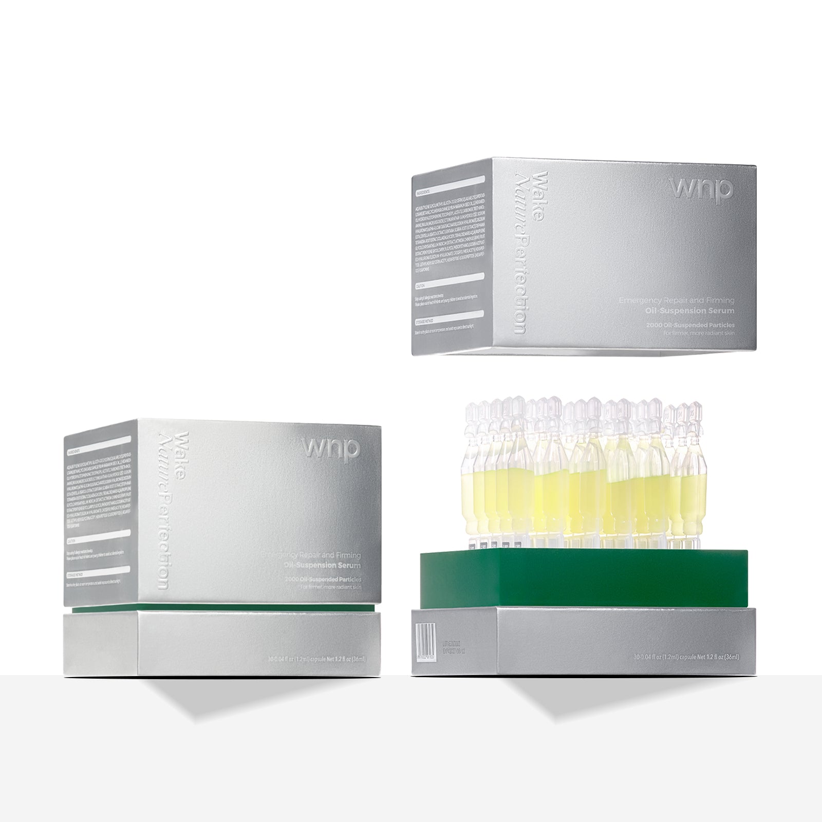 WNP skincare products including jars and boxes on a white background