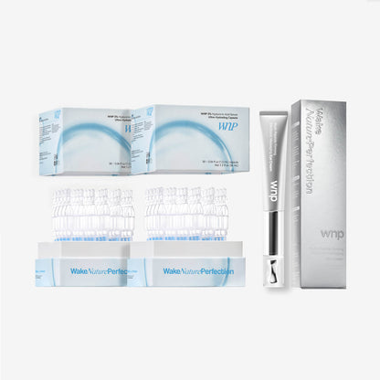 Wake Nature Perfection dental products including trays and a box