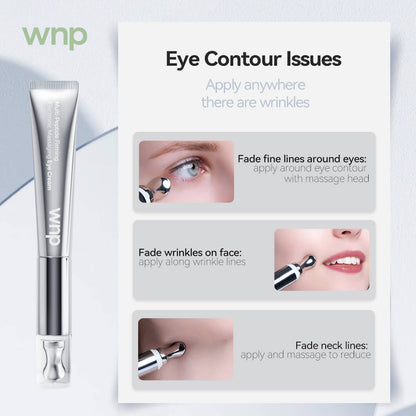 WNP eye contour product with application instructions on a white background