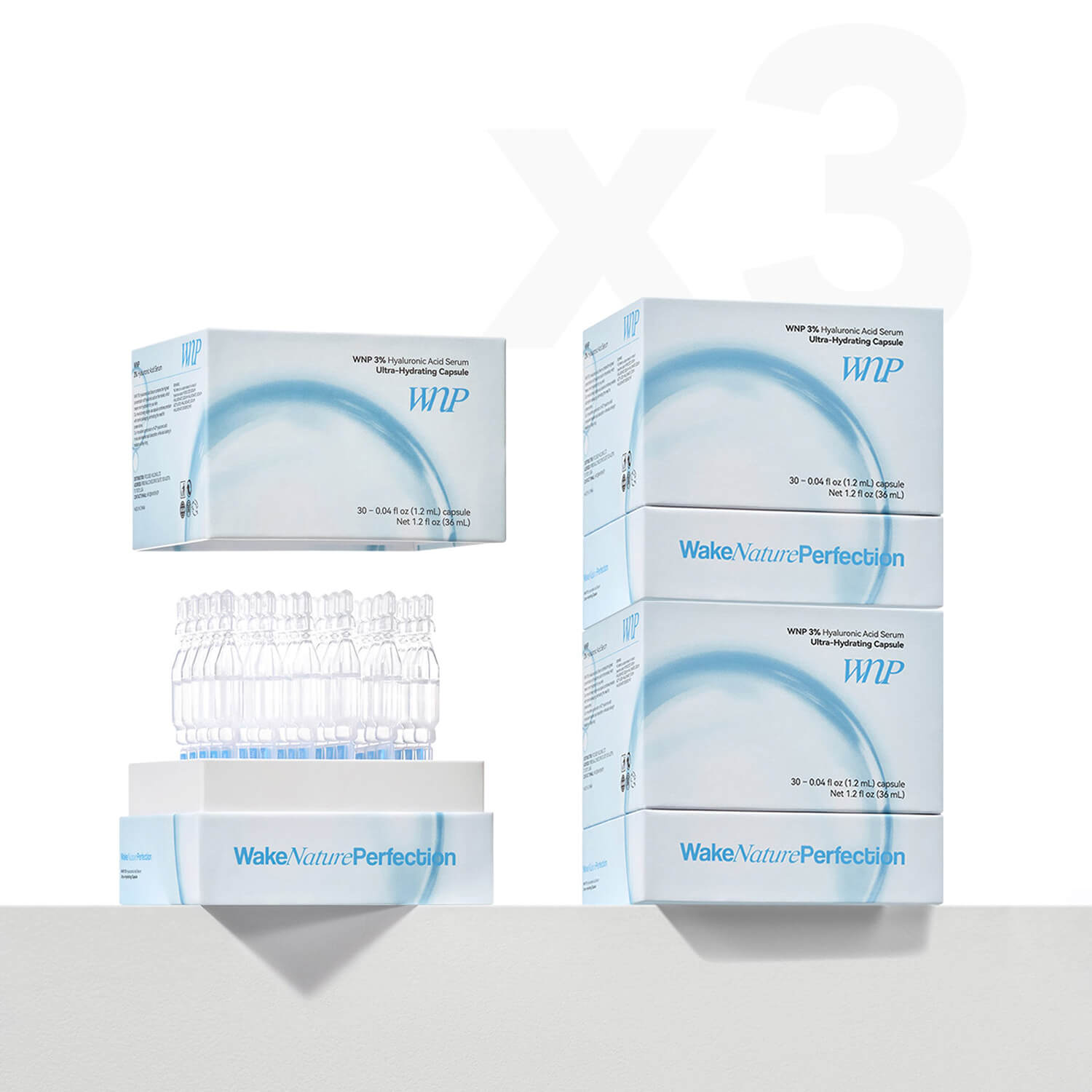 Wake Nature Perfection product packaging on a white background