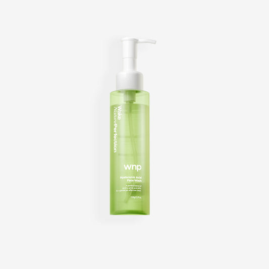 Green skincare bottle with pump