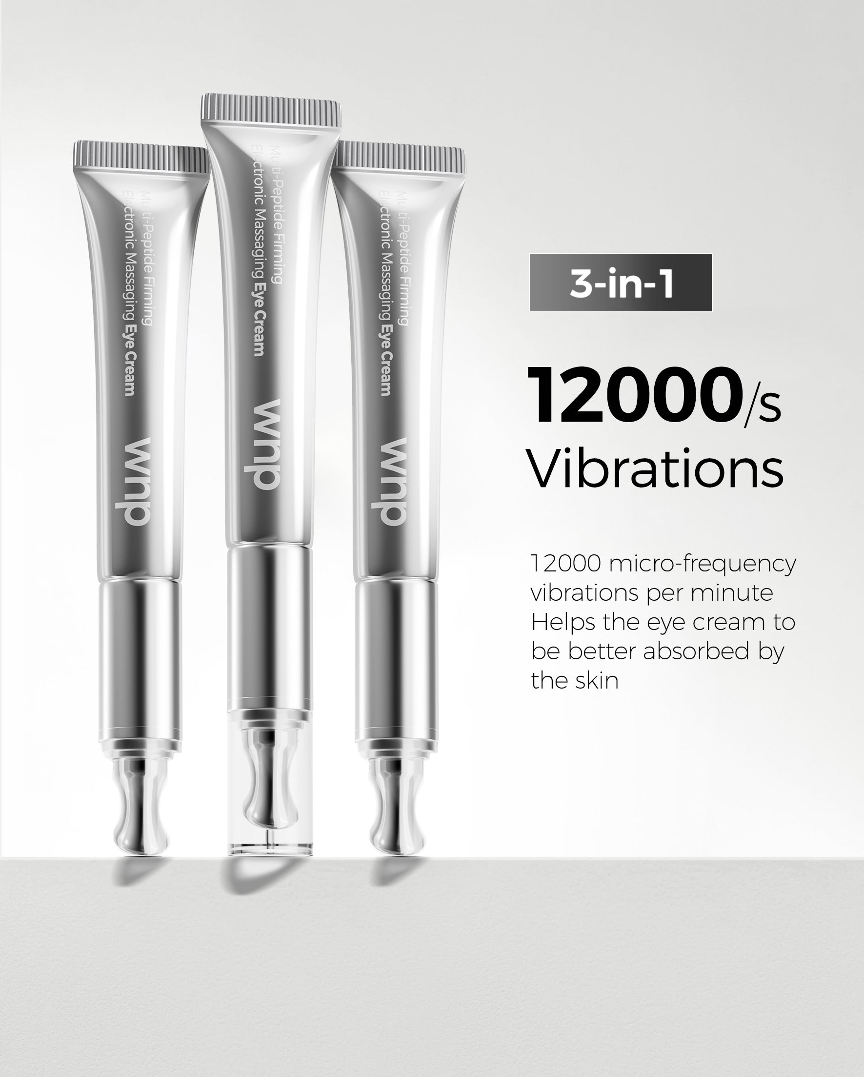 WNP Wrinkle Eraser Multi-Peptide Firming Electronic Massaging Eye Cream
